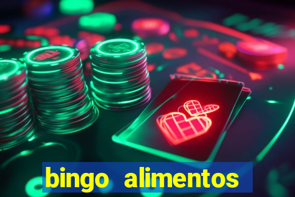 bingo alimentos para imprimir